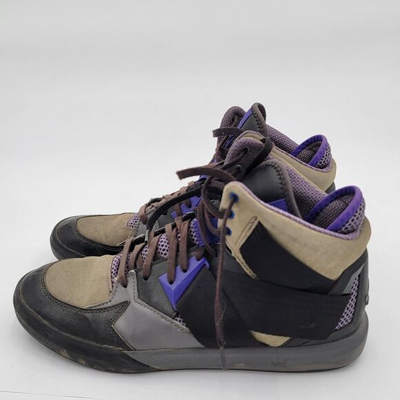 Adidas C10 C77116 Gray & Purple Basketball Shoes Sneakers Mens Size 11 main image 5